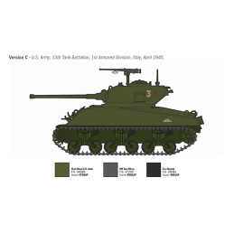 Char Sherman M4A3 Wet 1/35 Italeri Italeri I96440 - 6