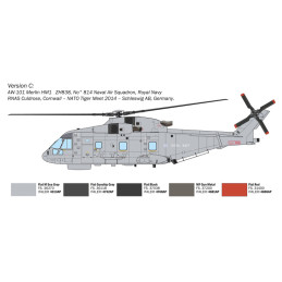 Hélicoptère AW101 Merlin HM.1 1/72 Italeri Italeri I1486 - 6