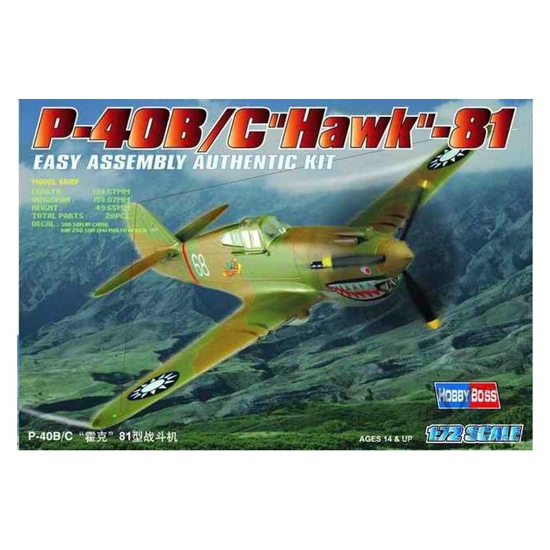 P-40 B/C Hawk-81 1/72 Hobby Boss Hobby Boss HB80209 - 2