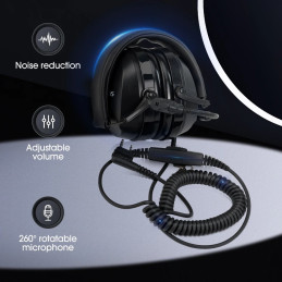 Casque headset Retevis pour radio KT-A16 QYT  QYT-RETEVIS - 2
