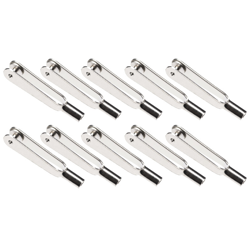 Chapes métal acier nickelé M2 (10) A2Pro A2Pro S0446060 - 1