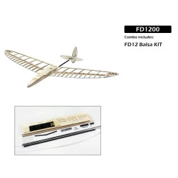 copy of DLG Windrunner Glider 1.20m FDCG12 Kit ARF balsa DW Hobby DW Hobby - Dancing Wings Hobby FD1200 - 1