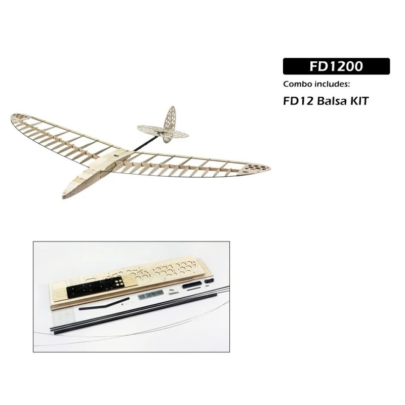 Planeur DLG Windrunner 1.20m FD12 Kit seul balsa DW Hobby DW Hobby - Dancing Wings Hobby FD1200 - 1