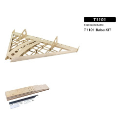 Aile volante delta Air Kart 1m T11 Kit balsa DW Hobby DW Hobby - Dancing Wings Hobby T1101 - 3