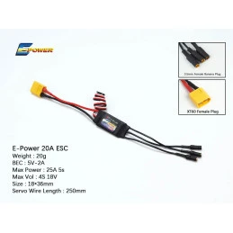 20A AEO brushless ESC controller DW Hobby - Dancing Wings Hobby BE005 - 1