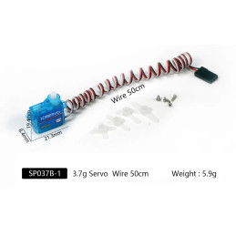 Servo micro SP037 3.7g AEO DW Hobby - Dancing Wings Hobby SP037D-1 - 2