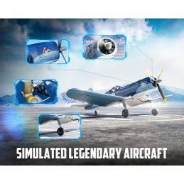 Avion Corsair F4U 500mm brushless avec stabilisateur de vol RTF Volantex Volantex V768-3 - 6