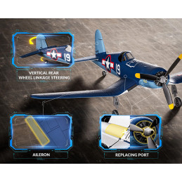 Corsair F4U 500mm Brushless Aircraft with RTF Volantex Flight Stabilizer Volantex V768-3 - 8