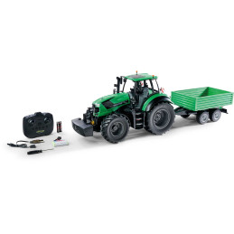 Tracteur Deutz-Fahr 8280 TTV avec remorque 1/16 RTR Carson Carson 500907705 - 1