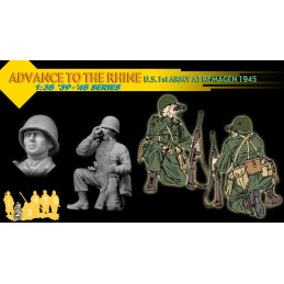 Personnages soldats 1st ARMY US (Remagen 1945) 1/35 Dragon  D6271 - 3