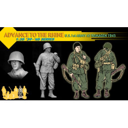 Personnages soldats 1st ARMY US (Remagen 1945) 1/35 Dragon  D6271 - 6