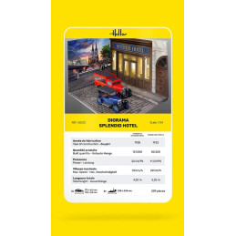 Kit diorama Splendid Hotel avec 2 voitures 1/24 Heller Heller HEL-50330 - 5