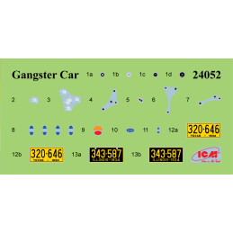 Ford Model A Voiture Gangsters 1/24 ICM  24052 - 8