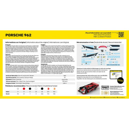 Porsche 962 1/43 Heller + colle et peintures Heller HEL-56109 - 3