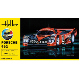 Porsche 962 1/43 Heller + colle et peintures Heller HEL-56109 - 5