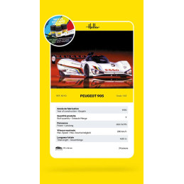 Peugeot 905 1/43 Heller + colle et peintures Heller HEL-56110 - 5