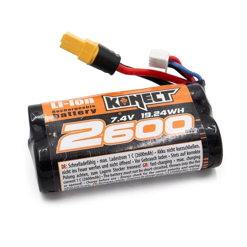 copy of Li-ion Battery 7.4V 2600mAh (Dean) STX Funtek Konect Konect KN-LI0742600-XT60 - 1
