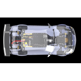 Voiture piste Drift OVER-D10 Combo + Carrosserie S15 1/10 KIT HobbyTech Hobbytech 8.OVER-D10.COMBS15 - 3