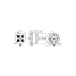 Moteur Brushless D2822/12 1800kv DYS DYS D2822/12 - 2
