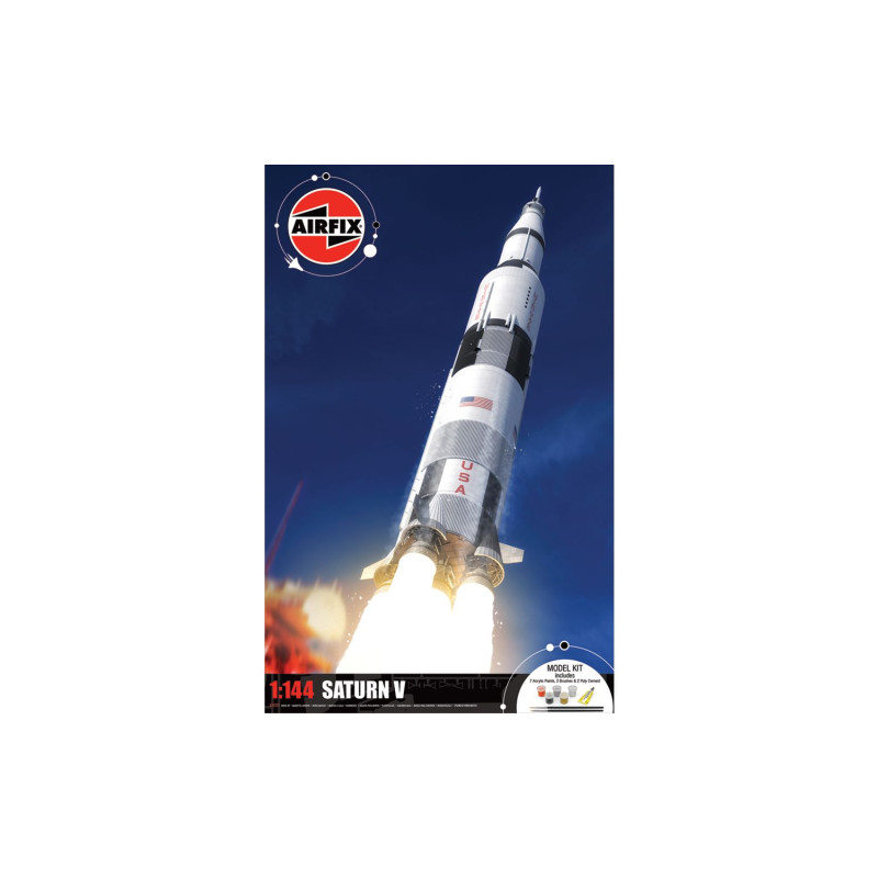 Airfix 1/144 Saturn V Airfix + Glue and Paints Airfix A50201 - 1