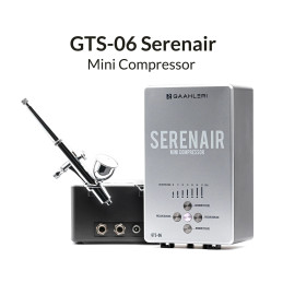 Serenair Ambition Series GTS-06 Gaahleri Airbrush Kit with Mini Air Compressor Gaahleri 42939 - 1