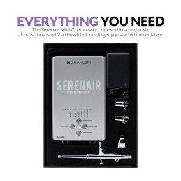 Serenair Ambition Series GTS-06 Gaahleri Airbrush Kit with Mini Air Compressor Gaahleri 42939 - 2