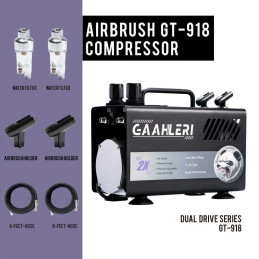 Dual Drive GT-918 Series Airbrush Air Compressor Gaahleri Gaahleri 42878 - 5