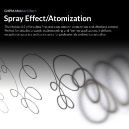 Aérographe GHPM-Mobius 0.2 mm Premium Séries Gaahleri Gaahleri 40850 - 9