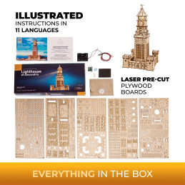 Lighthouse of Alexandria 3D wooden puzzle UGEARS UGEARS UG-70254 - 5