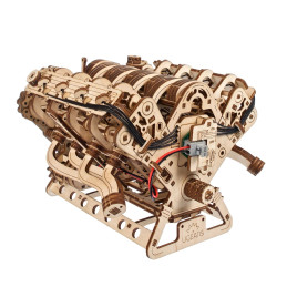 Moteur V8 Puzzle 3D bois UGEARS UGEARS UG-70264 - 3