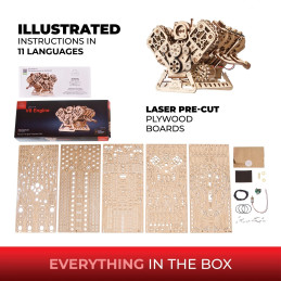 V8 Engine 3D Wooden Puzzle UGEARS UGEARS UG-70264 - 5