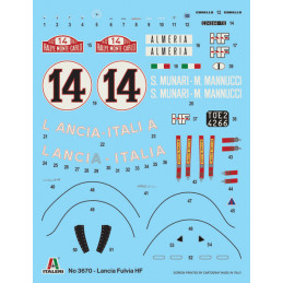 Lancia Fulvia HF Rally M.Carlo 1972 1/24 Italeri Italeri I3670 - 3