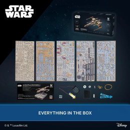 X-Wing de Luke Skywalker Puzzle 3D bois UGEARS UGEARS UG-70269 - 15