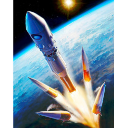 Vostok Launch Vehicle with Vostok-1 Manned Spacecraft 1/144 Zvezda Zvezda Z7501 - 1