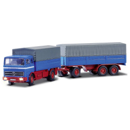 Camion bâché MB 1620 avec remorque 2.4GHz RTR 1/87 Carson Carson 500504157 - 3