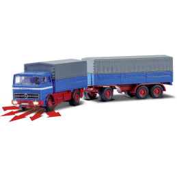 MB 1620 covered truck with trailer, 2.4GHz, RTR, 1/87 scale Carson Carson 500504157 - 8