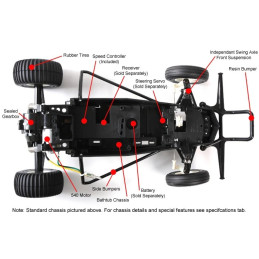 The Grasshopper Kit Black Edition 1/10 Tamiya Tamiya 47522 - 4