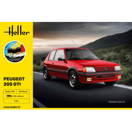 Peugeot 205 GTI 1/24 Heller + glue and paints Heller HEL-58705 - 2