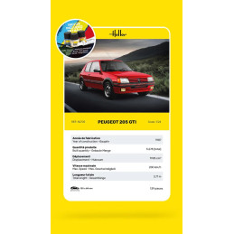 Peugeot 205 GTI 1/24 Heller + colle et peintures Heller HEL-58705 - 9