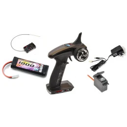 Pack Radio Racer 3S + Chargeur + NiMh 1800mAh + Servo T224 T2M T2M T4618L - 1