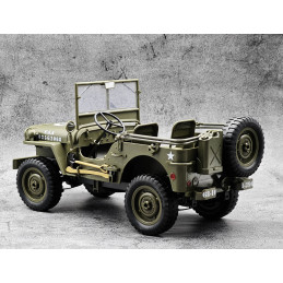 Military Jeep Willys 4WD with Lights 1/10 RTR E-Zee RC  EZ-G2068 - 3