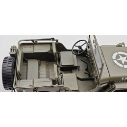 Military Jeep Willys 4WD with Lights 1/10 RTR E-Zee RC  EZ-G2068 - 9
