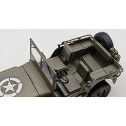 Jeep Willys militaire 4wd avec éclairage 1/10 RTR E-Zee RC  EZ-G2068 - 11