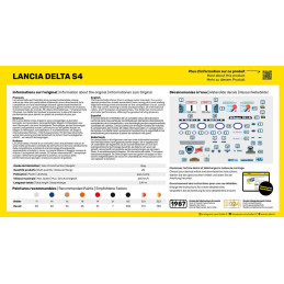 Lancia Delta S4 1/43 Heller + colle et peintures Heller HEL-56177 - 2