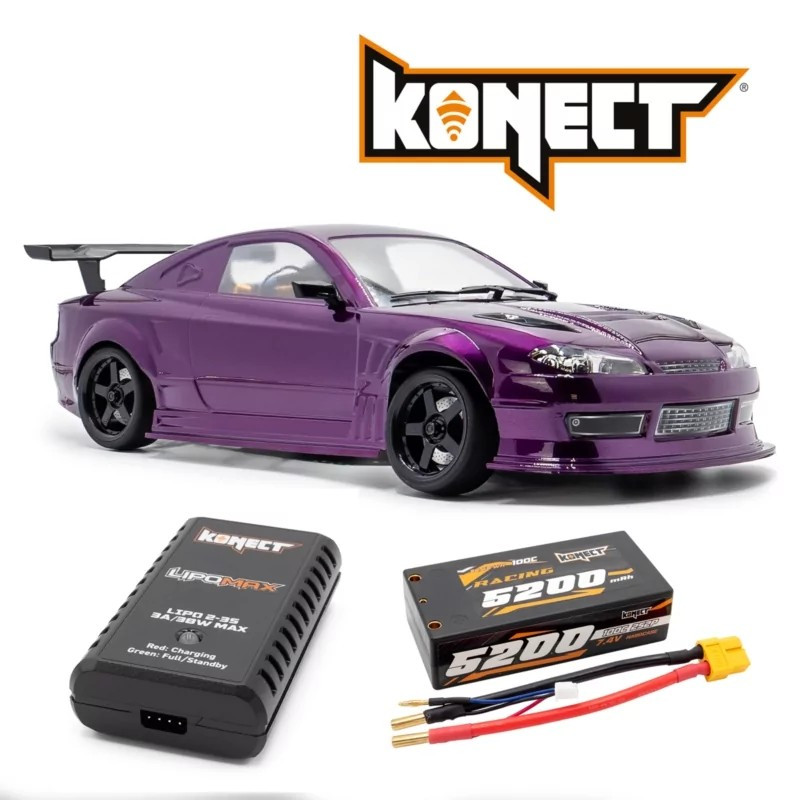 HobbyTech OVER-D10 S15 1/10 Scale Drift Car RTR Pack Hobbytech 1.OVER.D10-RTR1-PK - 1