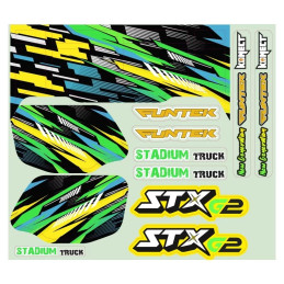 Sticker sheet STX G2 Green Funtek Funtek FTK-21080 - 1