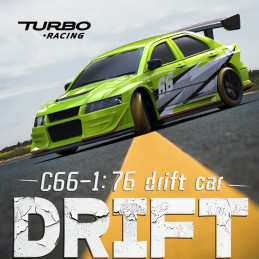 Micro Drift Car C66 1/76 RTR Turbo Racing Turbo Racing TB-C66 - 4
