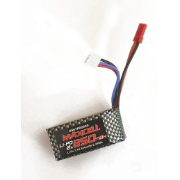 Batterie Li-Po 7.4V 850mAh pour Micro MHD Extreme Scientific-MHD Z861P02650 - 1