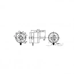 D3530/10 1400kv DYS brushless motor DYS D3530/10 - 2