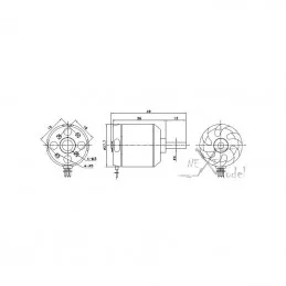 Brushless motor D2836/7 1120kv DYS DYS D2836/7 - 2